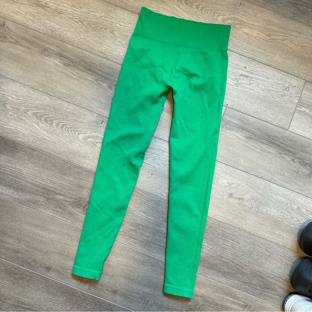 Oh Polly Bo + Tee High Waist Ribbed Leggings